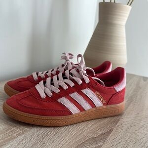 Adidas Red and Pink Sneakers Classic Sporty Design